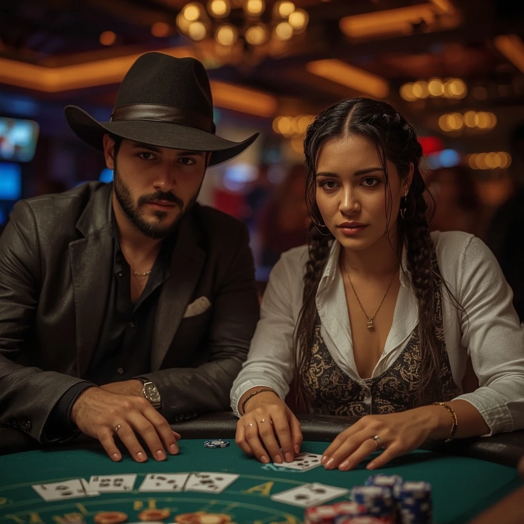 foto de dos jugadores de póker BOOMERANG CASINO